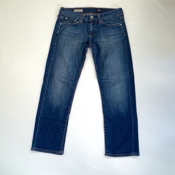 Adriano Goldschmied Jeans Women's 29x23.5 The Tomboy Crop Relaxed Straight Blue - Picture 1 of 16